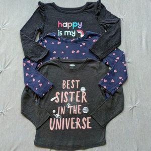 Toddler Girls Graphic Tees (3T)